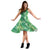 Hawaii Tropical Leaves Jungle Monstera Leaf Midi Dress - Polynesian Pride