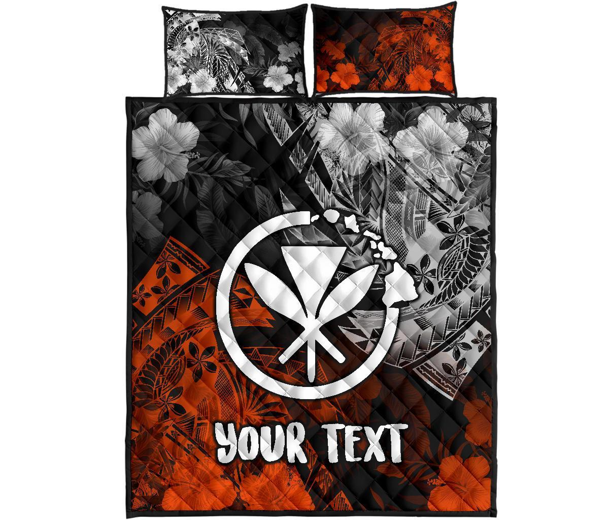 Polynesian Hawaii Kanaka Maoli Personalised Quilt Bed Set - Vintage Polynesian Style - Polynesian Pride