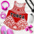 Tonga Polynesian Tribal Pattern Women's Racerback Tank Red - Polynesian Pride