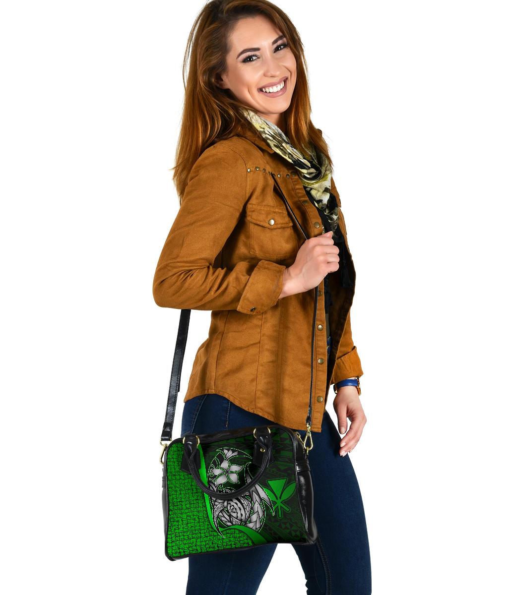 Polynesian Hawaii Shoulder Handbag Green - Turtle the Hook - Polynesian Pride