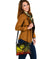 Chuuk Shoulder Handbag - Humpback Whale with Tropical Flowers (Yellow) - Polynesian Pride