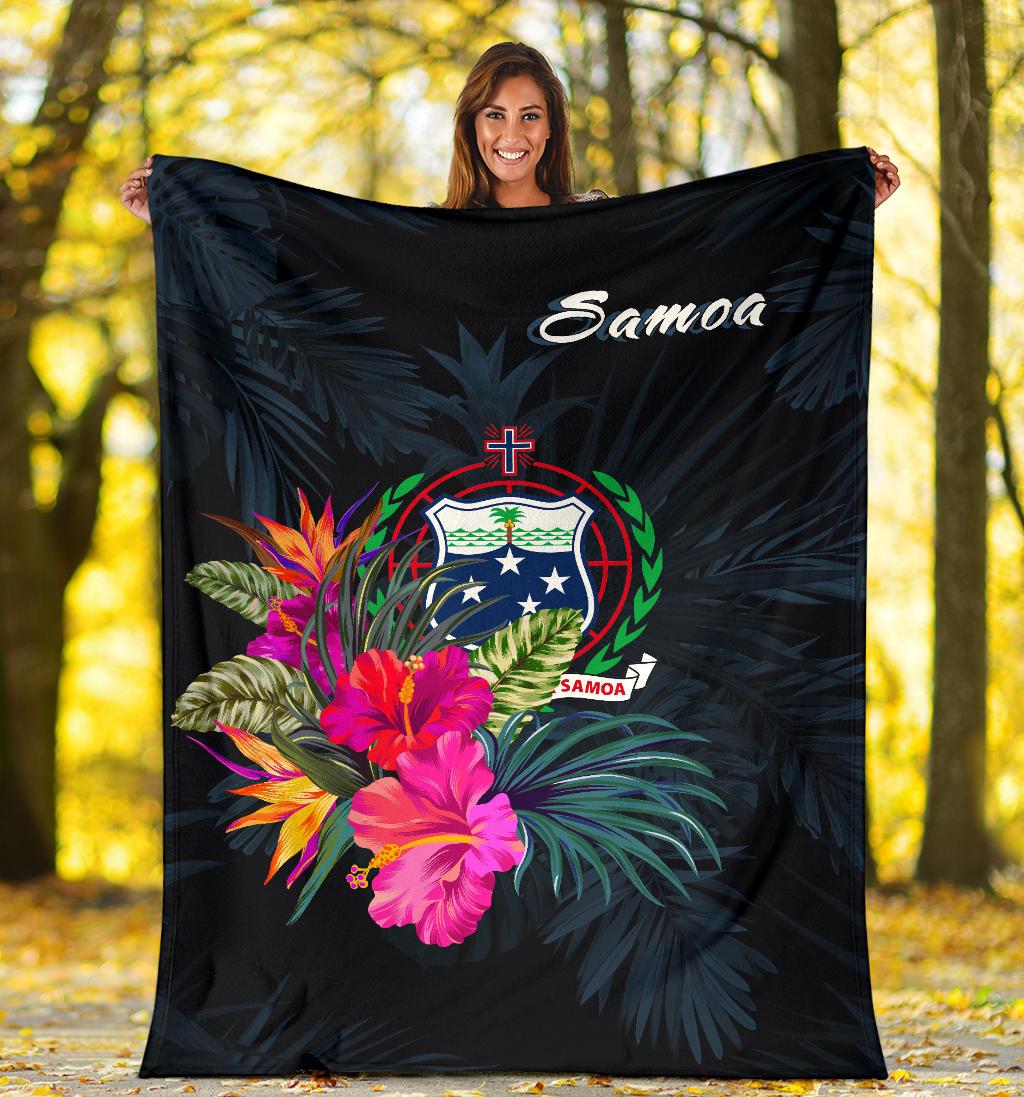 Samoa Polynesian Premium Blanket - Tropical Flower - Polynesian Pride