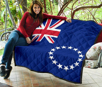 Cook Islands Flag Premium Quilt - Polynesian Pride