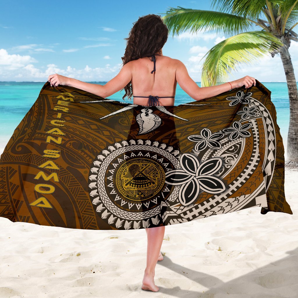 American Samoa Sarongs - Polynesian Boar Tusk One Style One Size Brown - Polynesian Pride