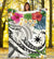 The Philippines Premium Blanket - Summer Plumeria (White) - Polynesian Pride