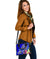 American Samoa Polynesian Shoulder Handbag - Turtle Plumeria (Blue) - Polynesian Pride