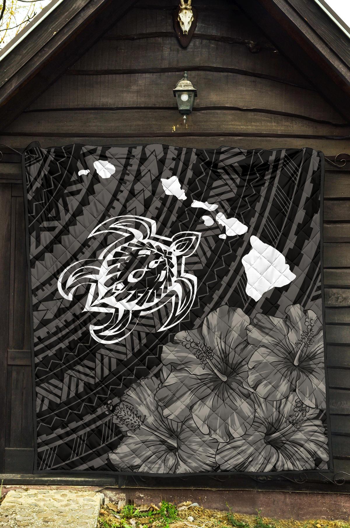 Hawaii Sea Turtle Is Swimming Toward Premium Quilt - Polynesian Pride