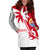 Tahiti Polynesian Hoodie Dress - Tahiti Flag Coconut Tree K4 - Polynesian Pride