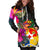 Tonga Women's Hoodie Dress - Polynesian Hibiscus Pattern - Polynesian Pride