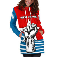 Free West Papua Women Hoodie Dress - Polynesian Pride