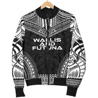 Wallis And Futuna Polynesian Chief Men's Bomber Jacket - Black Version - Polynesian Pride