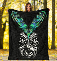 New Zealand Maori Moko Premium Blanket Paua Shell - Polynesian Pride