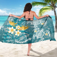 Hawaii Polynesian Turtles Plumeria Tropical Sarong - Winter Style - AH - Polynesian Pride