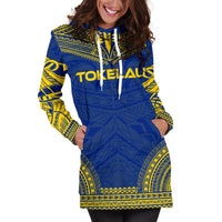 Tokelau Women's Hoodie Dress - Polynesian Flag Chief - Polynesian Pride
