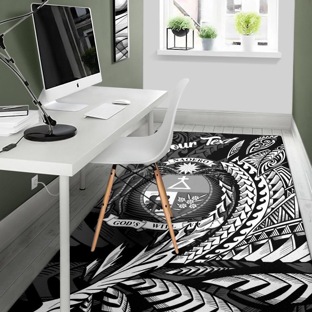 Nauru Area Rug - Custom Personalised Wings Style - Polynesian Pride