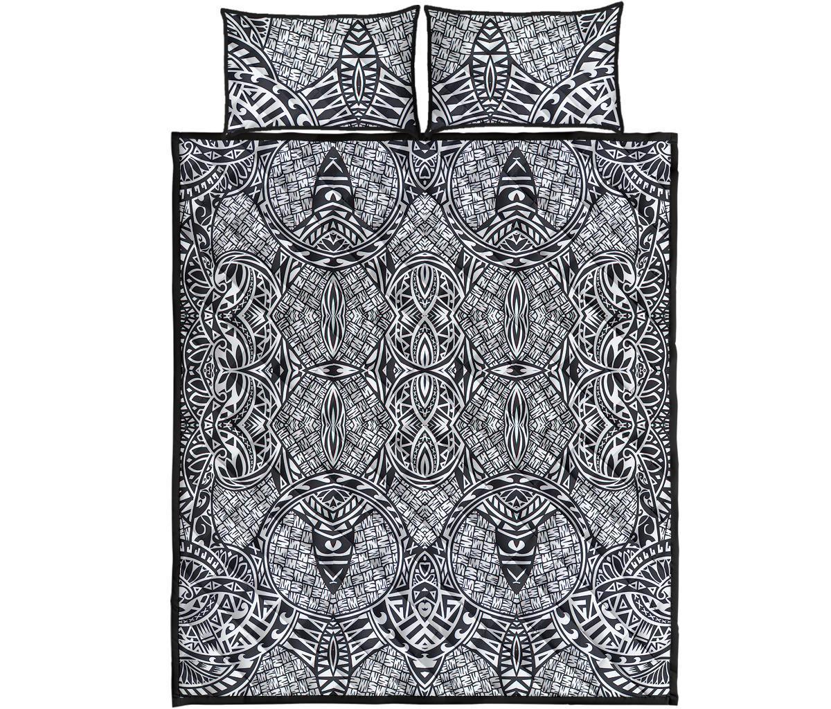 Hawaii Quilt Bed Set Polynesia Lauhala Mix AH - Polynesian Pride