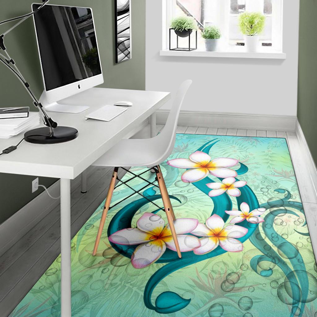 Hawaii Plumeria Area Rug - Polynesian Pride