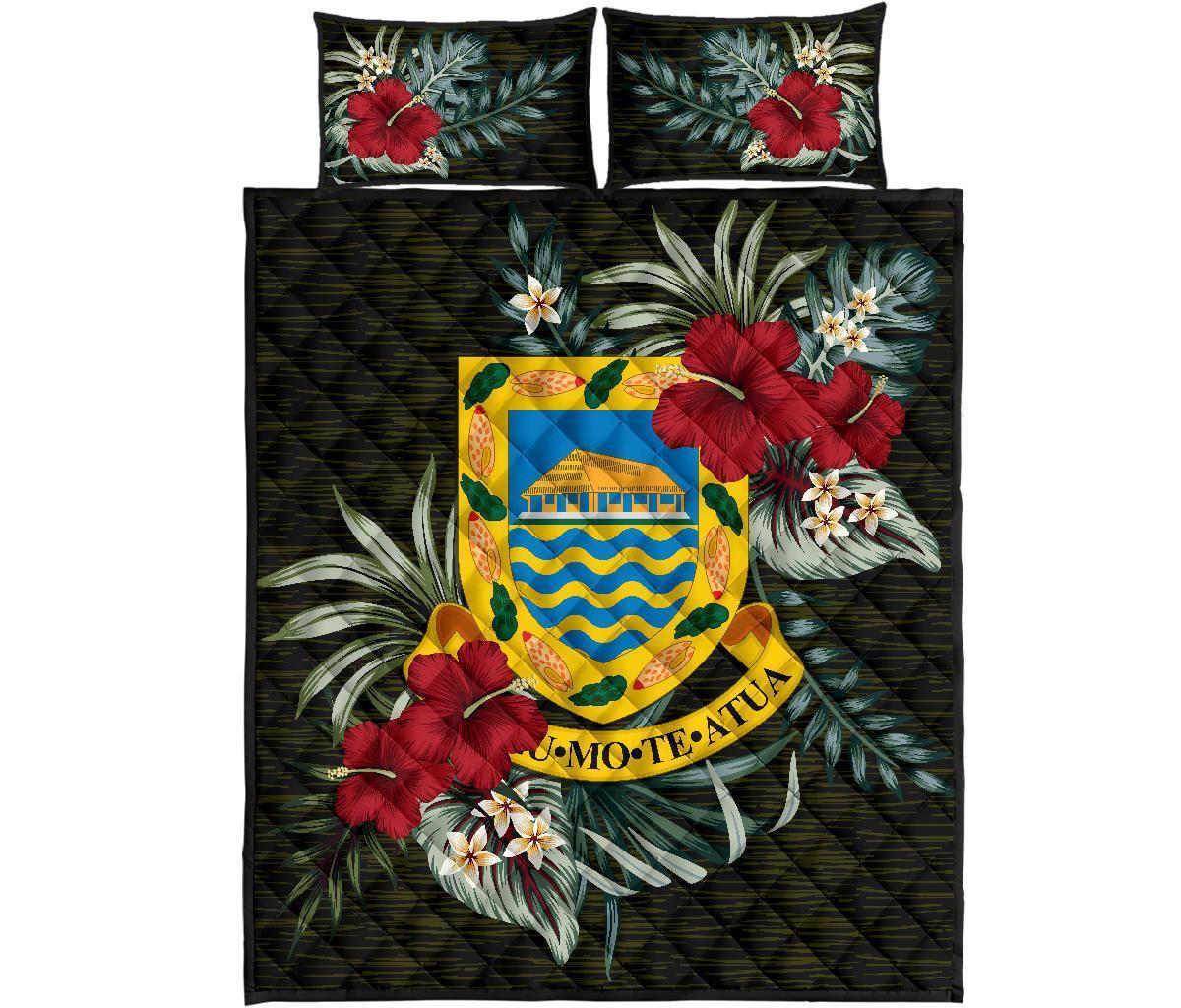 Tuvalu Polynesian Quilt Bed Set - Special Hibiscus - Polynesian Pride