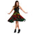 New Caledonia Polynesian Midi Dress - Turtle Hibiscus Reggae - Polynesian Pride