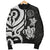 Palau Men's Bomber Jacket - White Tentacle Turtle - Polynesian Pride