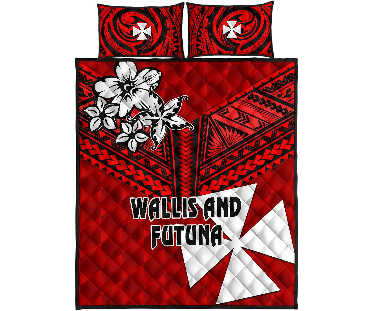 Wallis And Futuna Rugby Quilt Bed Set Sporty Vibes - Polynesian Pride