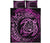 Personalized - Hawaii Map Turtles Hibiscus Quilt Bed Set - Pink Art - Polynesian Pride