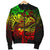 Chuuk Men's Bomber Jacket - Reggae Shark Polynesian Tattoo - Polynesian Pride