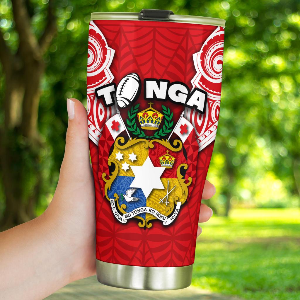 Tonga Rugby Tumbler Royal Style - Polynesian Pride