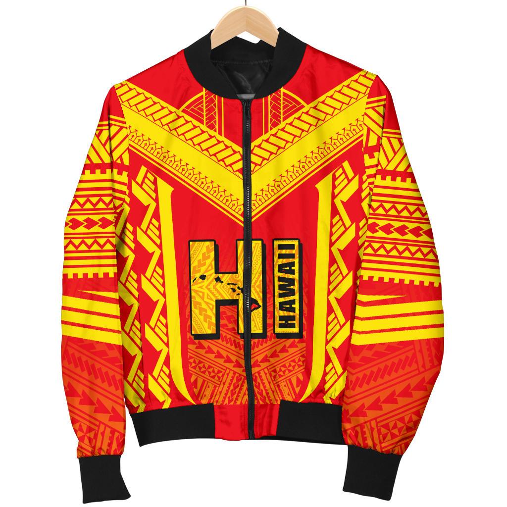 Hawaiian Kanaka Polynesian Men's Bomber Jacket Active - Polynesian Pride