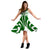 Micronesian Women's Dress - Micronesian Tattoo Green Design - Polynesian Pride