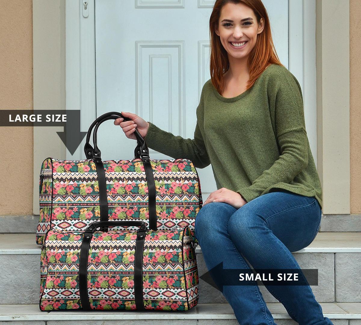 Hawaii Hibiscus Ethnic Mix Tropical Flower Hawaii Travel Bag - Polynesian Pride