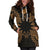 Nauru Polynesian Hoodie Dress Map Gold - Polynesian Pride