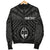 Guam Personalised Men's Bomber Jacket - Guam Seal With Polynesian Tattoo Style (Black) - Polynesian Pride