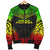 French Polynesia Polynesian Chief Men's Bomber Jacket - Reggae Version - Polynesian Pride