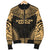 American Samoa Polynesian Chief Men's Bomber Jacket - Gold Version - Polynesian Pride