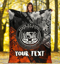Polynesian Hawaii Personalised Premium Blanket - Vintage Polynesian Style - Polynesian Pride