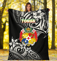 Mate Ma'a Tonga Rugby Premium Blanket Polynesian Unique Vibes - Black - Polynesian Pride