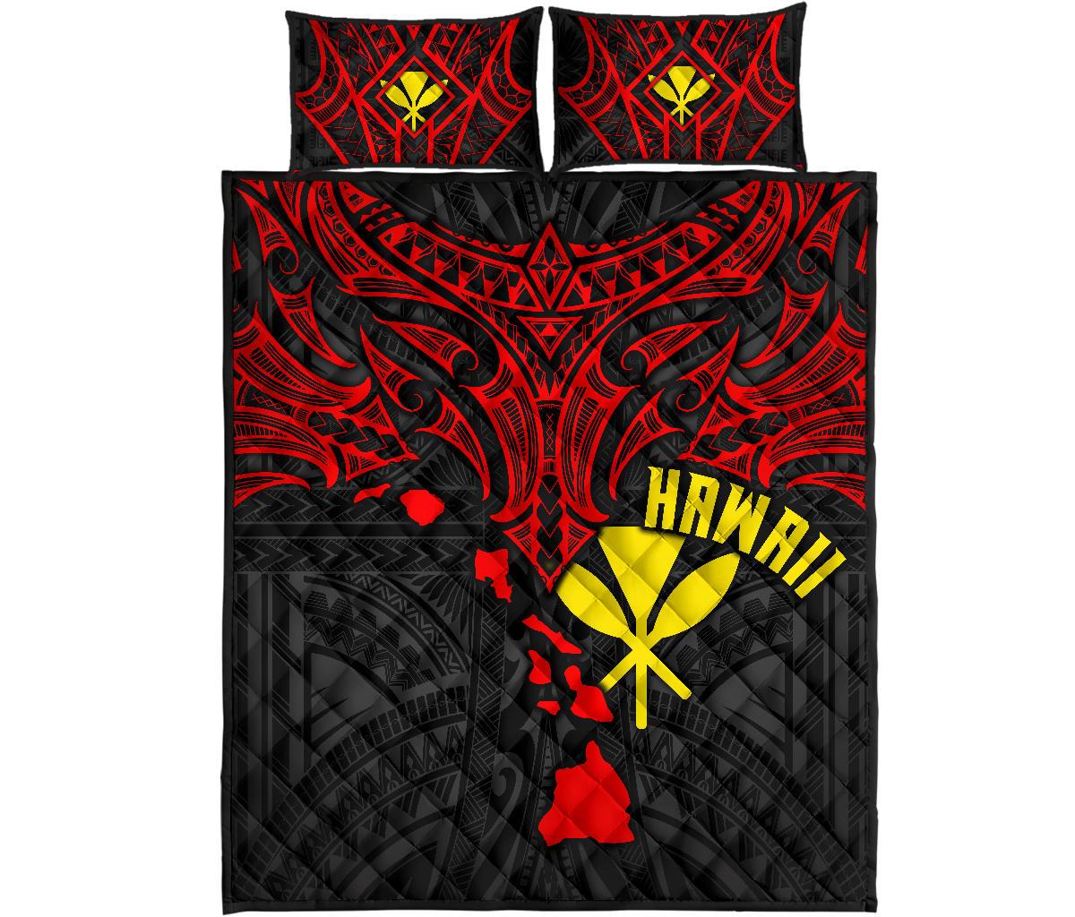 Polynesian Hawaii Quilt Bed Set - Polynesian Whale Tail - Polynesian Pride