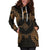 Yap Polynesian Hoodie Dress Map Gold - Polynesian Pride