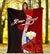 Philippines Polynesian Custom Personalised Premium Blanket - Coat Of Arm With Hibiscus - Polynesian Pride