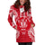 Niue Polynesian Hoodie Dress Map Red White - Polynesian Pride