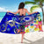 CNMI (Custom Personalised) Sarong - Turtle Plumeria (Blue) - Polynesian Pride