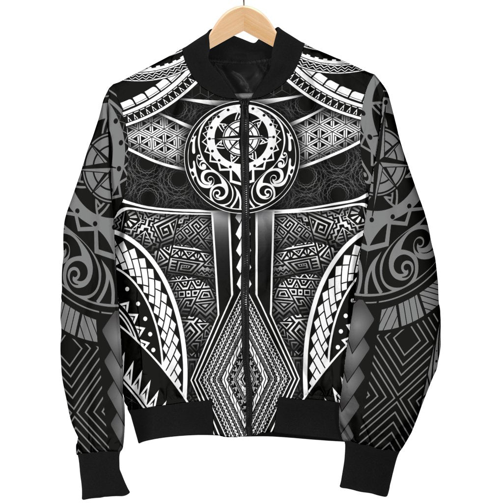 Polynesian Men's Bomber Jacket - Patterns Poly Unique - Polynesian Pride
