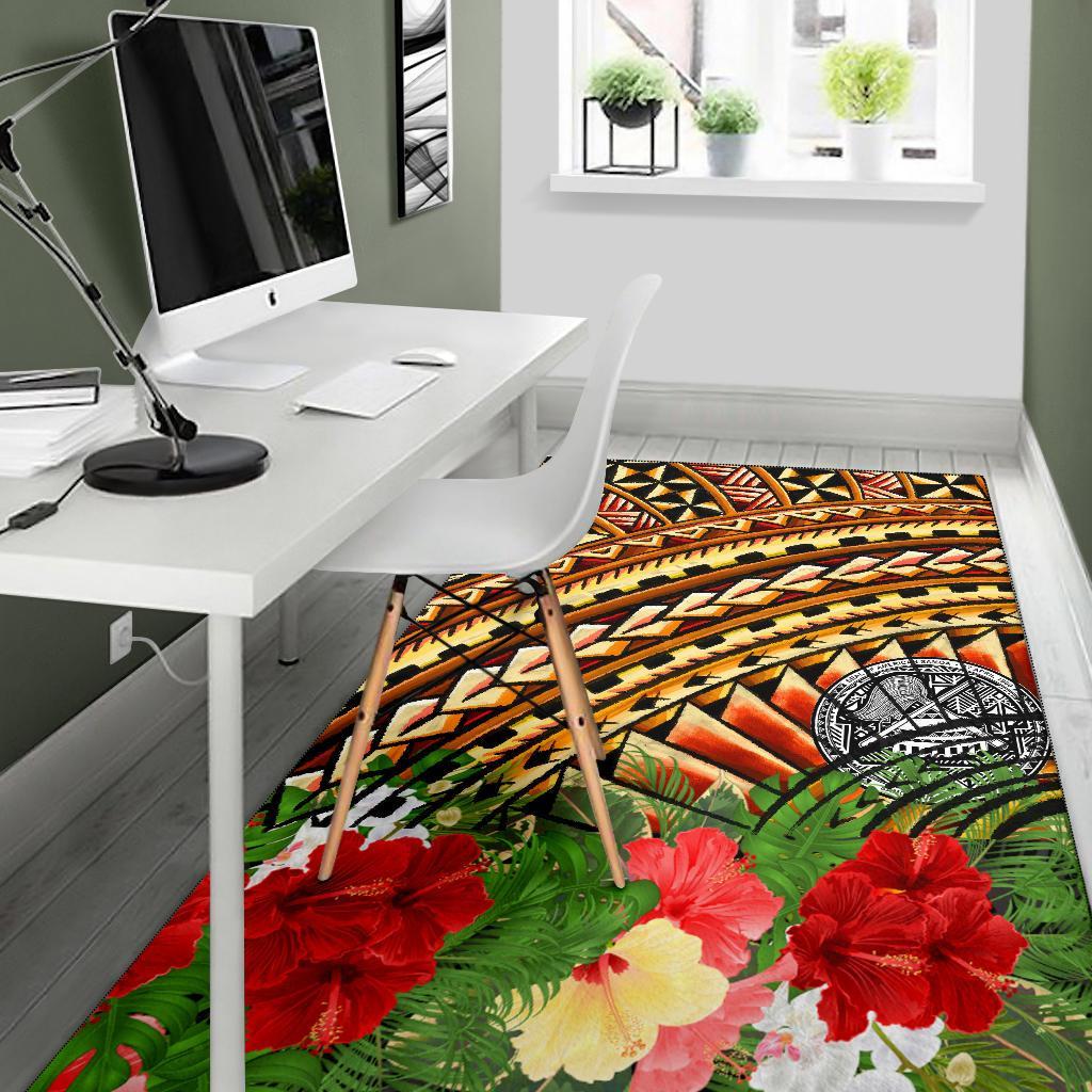 American Samoa Polynesian Area Rug - Vintage Pattern - Polynesian Pride