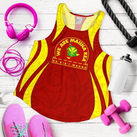 Mauna Kea Women's Racerback Tank 02 Red - Polynesian Pride