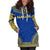 Nauru Women's Hoodie Dress - Polynesian Flag Chief - Polynesian Pride