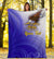 American Samoa Polynesian Custom Personalised Personalized Premium Blanket - Bald Eagle (Blue) - Polynesian Pride