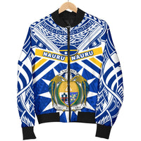 Nauru Rugby Men Bomber Jacket Symbol Star Polynesian - Polynesian Pride