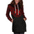 Wallis and Futuna Women Hoodie Dress - Wallis and Futuna Coat Of Arms Polynesian Red Black - Polynesian Pride