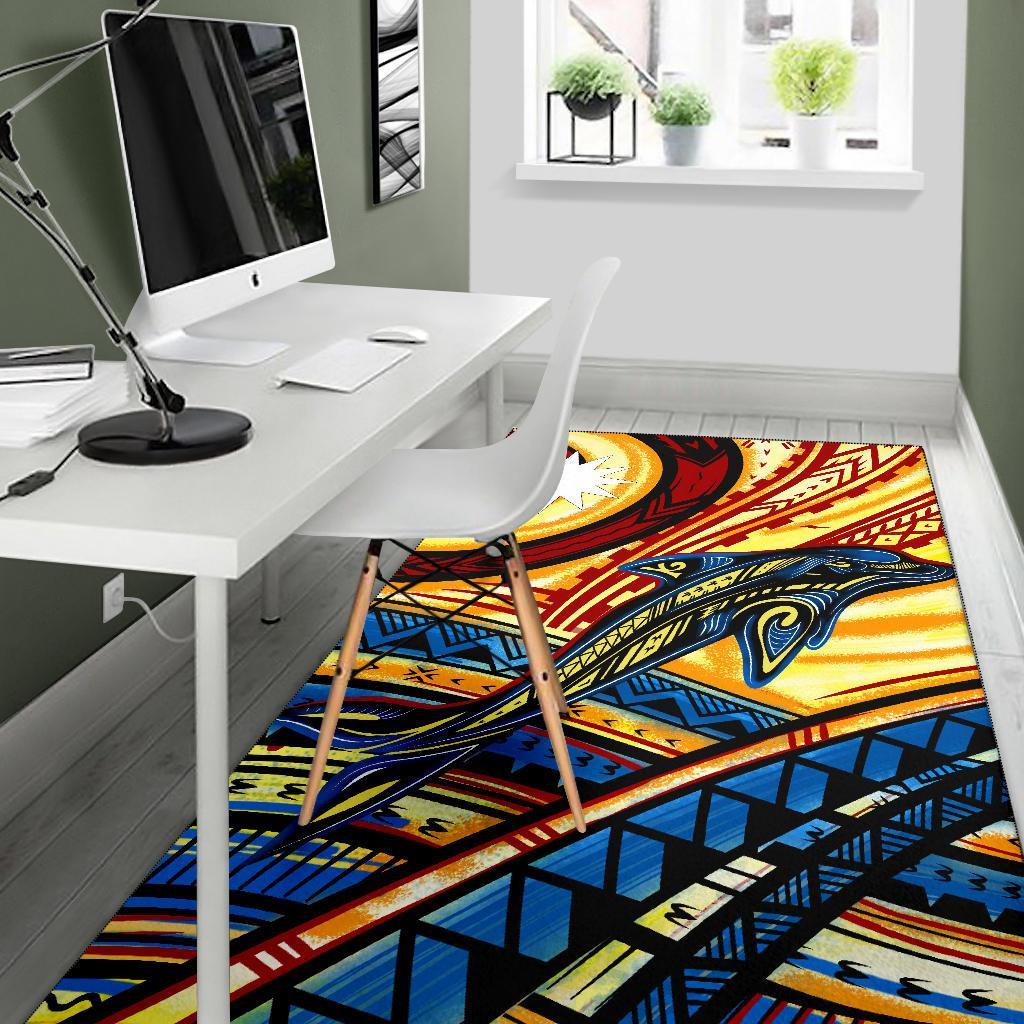 Nauru Area Rug - Dolphin Surfing - Polynesian Pride